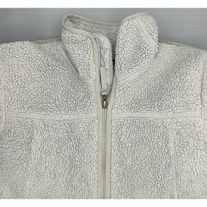 The North Face‎ Girls Fleece Jacket Size L 14/16 Zip Up Gray Sherpa Cozy